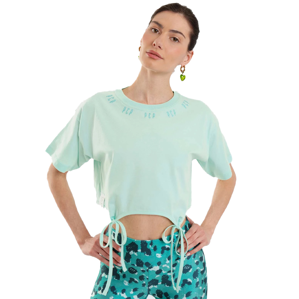 PCP Amelie Crop T-Shirt Γυναικεία Crop Μπλούζα - Γαλάζιο